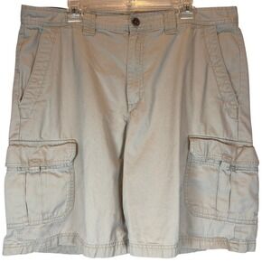 Columbia Cargo Shorts Mens 40x9 Khaki Outdoor Hiking Utility Pockets Relaxed Fit